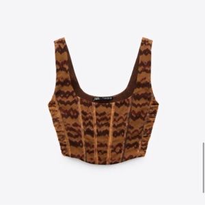 Zara corset top in size small